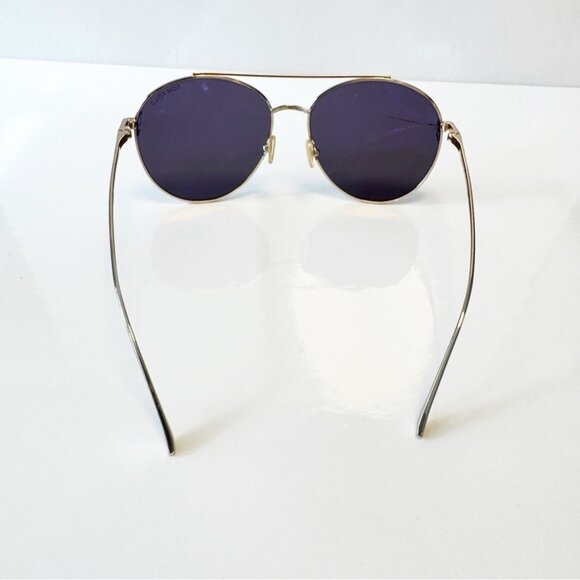 Tom Ford Round Sunglasses TF757 Cleo 28A Gold 59mm FT0757 - Picture 4 of 7